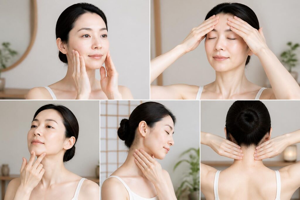 découvrez 5 gestes d'auto-massage japonais simples et efficaces pour détendre votre visage et votre nuque, améliorer votre bien-être et revitaliser votre peau au quotidien.