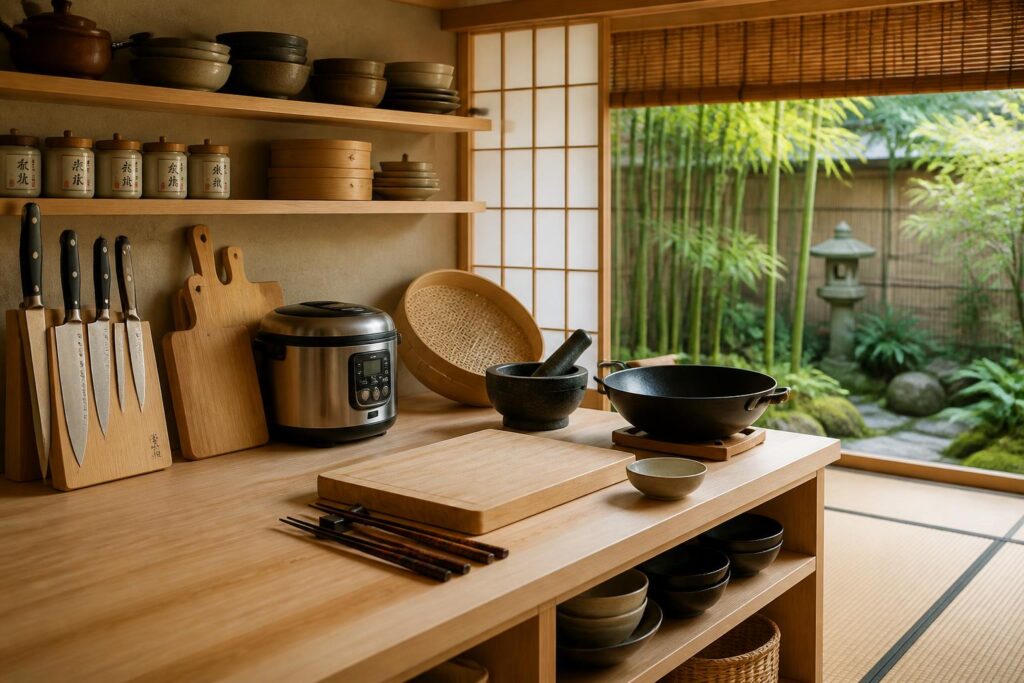 découvrez comment aménager une cuisine japonaise fonctionnelle et élégante, ainsi que les ustensiles indispensables pour préparer de délicieux plats traditionnels.