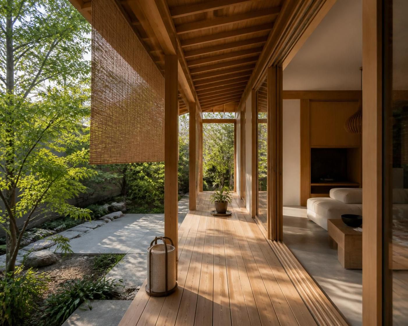 découvrez comment intégrer une véranda traditionnelle japonaise engawa dans une maison française pour allier élégance, lumière naturelle et harmonie avec l'extérieur.