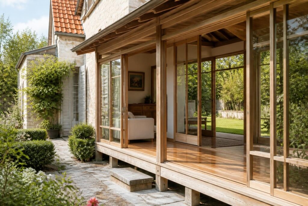 découvrez comment intégrer une véranda engawa, un espace traditionnel japonais, dans une maison française pour allier esthétisme et fonctionnalité.