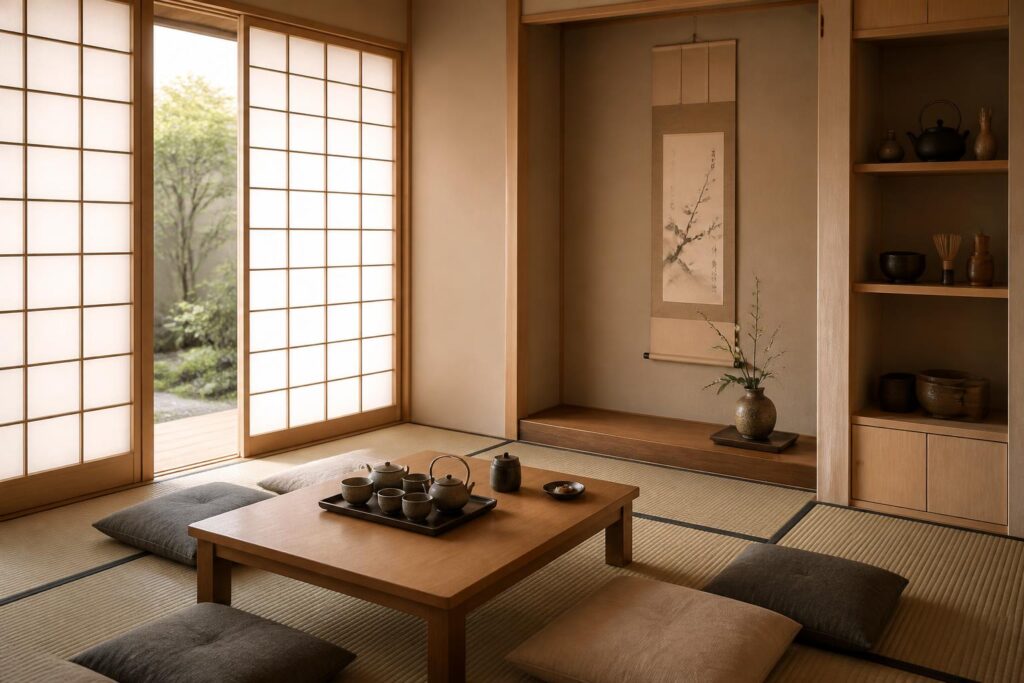 découvrez comment aménager un coin chashitsu dans votre maison pour créer un salon de thé authentique et apaisant, inspiré de la tradition japonaise.